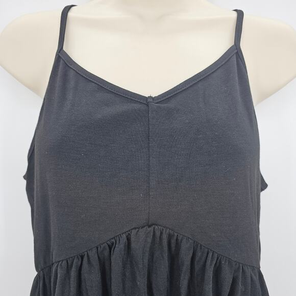 Cupshe Womans size S Baby Doll Spaghetti Strap Tank Top Black Y2K Style NEW - Picture 2 of 7